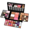 Glans 74 kleuren oogschaduw make-up set doos met spiegel Waterdicht oogschaduwpalet Professionele lipglosskits Blush Foundation make-up