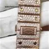 Luxury Designer Women Light Top Jewelry Brand Full Diamond Watch Custom Alloy Band Square