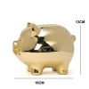 Ceramic Gold Pig Piggy Bank Creative Cute Creative Home Decoration Money Bank for Kids Coin Box Money Box Piggy Bank Stopper LL