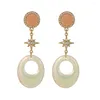 Boucles d'oreilles pendantes en alliage acrylique pour femmes, tendance, tendance, géométrie coréenne, étoile en cristal, bijoux cadeau