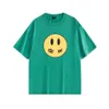 Women's T-shirt designer y2k round neck short sleeved pure cotton couple T-shirt with smiling face pattern fashionable trend