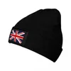 Berets Union Jack Flag Beanie Hats The UK Retro Caps Men Women Outdoor Knitted Hat Winter Custom Head Wrap