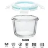 Mini Glass Baby Food Storage Jars Store Box Feeding Bottle Feeder with Lid Rack Reusable Small Container Set Snacks Kids Infants 240111