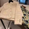 Moda Tüvit Blazers Kadın Sonbahar Kış Gevşek ONECK Tek Yemeli Takım Ceket Kadın Kore Tarzı Zarif Lady Coat D01 240112