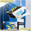 IP-Kameras Wifi Videoüberwachungskamera Solarpanel Batterieladung 1080P Drahtlose Sicherheit Außenbewegungsalarm Home CCTV Cam Drop Dhqk5