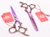 Z9005 6QUOT 440C Pink Gem Multicolor Dragon Handle Professional Human Hair Scissors Cutting or Thunning Shears Barberquots Hai1807389