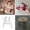 Born Pography Props Mini Wood Desk Tea Tables Baby Po Posing Wood Prop Foto Shooting Accessories 240111