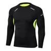 Men Sport T Shirt Fitness Running Shirt Quick Dry Long Sleeve Compression Tops Tee Workout Training Sport Gym Shirt Rashgard Men 240112