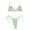 bikini badpak designer bikini designer badpak 2024 Hot Spring Bloemen Nieuwe Split Bikini Gefragmenteerd Sportstijl Badpak