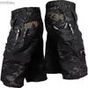 Pantaloncini da uomo Pantaloncini cargo da uomo Pantaloni corti tattici estivi Pantaloni militari multitasche impermeabili da esterno Bermuda Camo Ripstop EscursionismoL240111