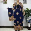 Vêtements ethniques 2024 Arrivée Femmes Coton Africain Imprimer Robe à manches courtes Dashiki Superbes robes d'été élégantes pour dames