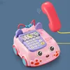 Brinquedos de corda Montessori Multifuncional Aprendizagem juba Cartoon Car Phone Sound Light Whack A Hamster Game Toy Over 3 Years Old Kidsvaiduryb