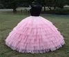 Princesa rosa 9 capas enagua de encaje vintage 2020 vestido de baile enagua de crinolina de boda para niñas mujeres fiesta de noche Formal Prom3020501