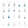 Charms Jewelry Charms S925 Pure Sier Pearl Wisiant z mikro cyrkon Inkrustowany Nowy Masowe Naszyjnik