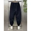 Pantalon cargo épais en coton pour hommes, tendance, grande poche, portant un pantalon en coton, pantalon thermique, hiver 240112