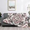 3D Print Kabyle Carpet Blankets Breathable Soft Flannel Winter Bohemia Amazigh Berber Throw Blanket for Couch Home Bed Gifts 240111