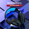 Hörlurar Bluetooth Headphon Wireless v5.0 Earphones Hifi Sound Bass Music Headset med HD Microphone 1000mAh Battery