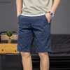 Men's Shorts Summer New Men's Shorts Casual Work Clothes Shorts Printed Solid Color Casual Straight Sports PantsL240111