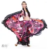 Stage Wear Belly Dance Top Jupe Set Big Swing Costume Performance Vêtements Carnaval Costumes Sexy Femme Indio Fantasia Robes de Baile