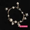 Pulseras con dijes, nuevo diseño, pulsera con dijes, pulsera de corazón de perlas para mujer, regalo, pulsera de latón, suministro de joyería de moda I33S