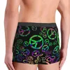 Cuecas hippie estilo masculino boxer briefs shorts homens desenhos animados anime engraçado calcinha macia para