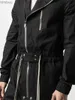 Jeans masculin 2022 New Men's Personality Jumpsuit Trend Version coréenne All-Match Suit Black Cargo Pantsl240111