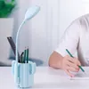 Lampes de nuit pliables en forme de Cactus, rechargeables par USB, support de rangement pour stylos, Protection des yeux pour étudiants, lampe de lecture