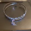 Hänghalsband lyxiga kristallchokerhalsband för kvinnor vatten droppe 2024 Trend bröllop smycken festgåvor