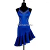 Stage Wear Hanging Adult Professional Diamond Inlaid Latin Dance Performance Competition Dress Rumba Chacha