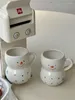 マグカップコーヒーカップ韓国スタイルのかわいいぽっちゃり雪だるまセラミックマグ大容量ウォーターカップクリスマスギフト誕生日