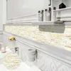 12 pièces auto-adhésif noir et blanc mosaïque PVC carreaux autocollants décor à la maison bricolage cuisine chambre Stickers muraux étanche résistant à l'huile 240112