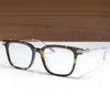 Nouveau design de mode lunettes optiques carrées 8257 cadre de planche d'acétate de forme classique style simple et populaire avec étui en cuir lentille claire