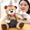 Orso di peluche musicale che canta Figurina di peluche Lenisce San Valentino Compleanno Festa della mamma Regalo per la fidanzata 240111