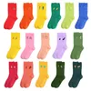 Chaussettes Bonneterie Automne/Hiver Brodé Fruits Coton Femmes Pile Vintage Bas Livraison Directe Otwst