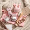 Baby kwijlen handdoek speelgoed set mijlpaal kaarten accessoires Pography rekwisieten maandelijkse groei herdenking baby's pos geboortecadeau 240111