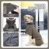 Vêtements pour chiens Vêtements en coton pour animaux de compagnie Style britannique avec pince à cheval pour protéger contre les vêtements froids et chauds Cape à deux pattes