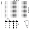 Smart App LED Rideau De Fenêtre Guirlandes Lumineuse 400 LED Fée Lumière DIY Programmable Motif Et Texte Noël Mariage Chambre Décor 240112