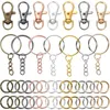 Keychains 70st/set svängbar snäppkrok och nyckelringar med kedjehoppkontakter för DIY Keychain Lanyard smycken för att göra leveranser