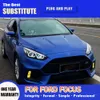 Для Ford Focus светодиодные автомобильные фары в сборе 15-17 дальний свет линзы проектора «ангельские глазки» DRL дневные ходовые огни стример индикатор указателя поворота