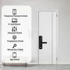 Tuya Wifi Electronic Smart Door Lock With Biometric Fingerprint Card Password Key Unlock USB Emergency Charge 240111