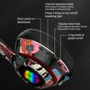 سماعات الرأس سماعات الرأس سماعات الرأس Bluetooth 5.1 DJ سماعات اللاعب اللاسلكي مع MIC RGB LED