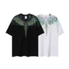 top quality Designers fashion brand new color black and white snake water drop cracks wing feathers men and women lovers wear Hip-hop short-sleeved T-shirt