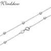 Chains 35cm-90cm 925 Sterling Silver Beads Cross Chain Choker Necklaces Women Girls Kids Jewelry Kolye Collares Collane Collier Ketting