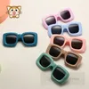 Kids Silicone square frame sunglass fashion boys girls outdoor cycling sunglasses children Uv protection beach sunblock Z6675