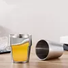 Tumblers Paslanmaz Çelik Altın Gümüş Bira Bardağı Yeniden Kullanılabilir Kırılmaz Buzlu Soju Kupa Yalıtım Ev Restoran Tumbler