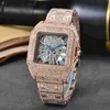 Hot Woman's Watch Luxury Designer Neutral Watch Classic Full Diamond Watch Quartz Movement Watch Stainless Steel Strap Folding Montre De Luxe
