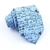 Fliegen Herren-Krawatte mit mathematischer Geometrie, blaues Musikinstrument, Polyester-Krawatte für Männer, Business, Party, Kleidung, Hemd, Anzug, Accessoire, Geschenk
