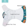 Happyflute 4Pcs Pocket Diapers4 Pcs Microfiber Insert Reusable Washable Ecological Cloth Diaper Fit 315kg Baby 240111