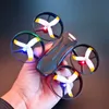 DRONES V16 Colorful LED RC Helicopters Toy Gifts 360 Full Connectment Protection Mini FPV Drone 4K VR Aerial Photography Free Return