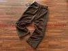 メンズパンツベルベットアッジニードルスウェットパンツ男性女性ジョガーバタフライ刺繍パンツT240112